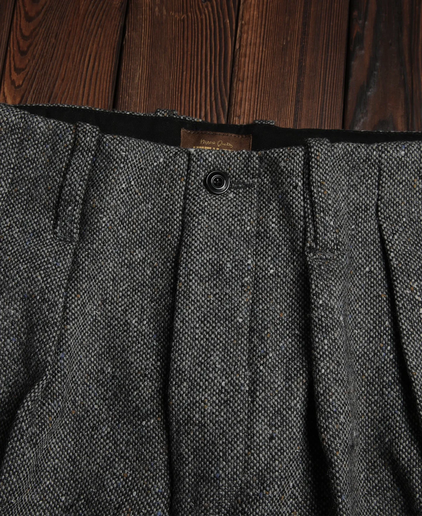 1940s Hollywood Waistband Coloured Speckle Tweed Trousers