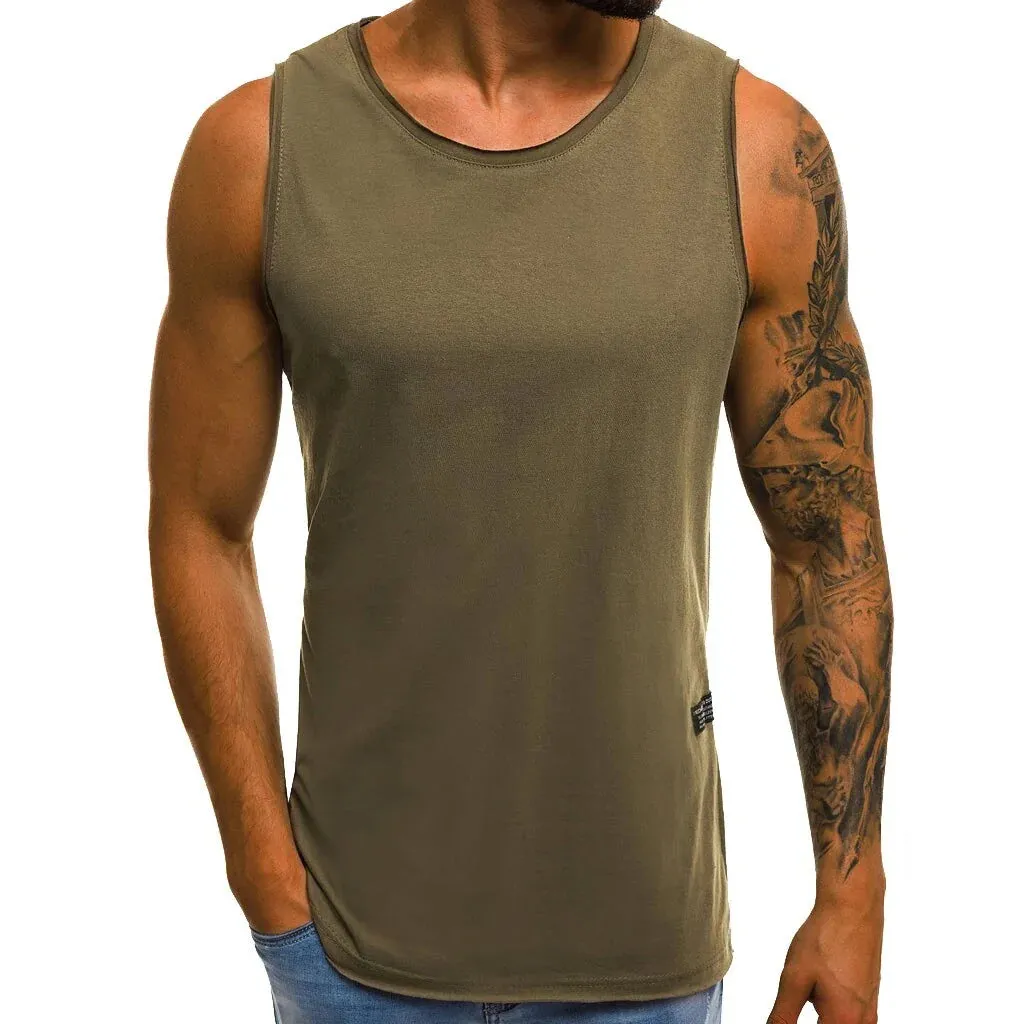 2024 Men's Summer Casual Slim Sleeveless Shirt by YOUYEDIAN