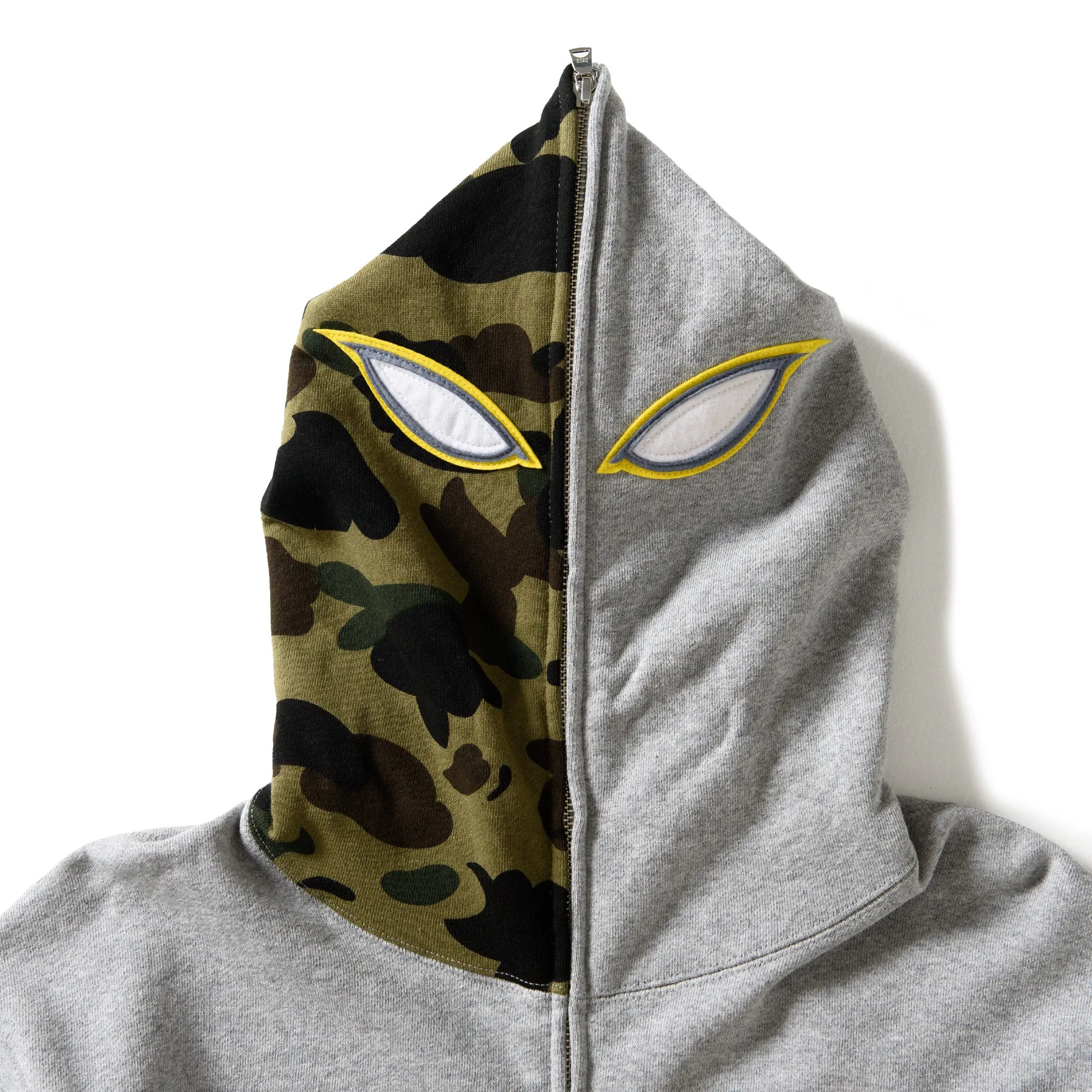 A Bathing Ape Shadow Bape Relaxed Fit Hoodie - Grey