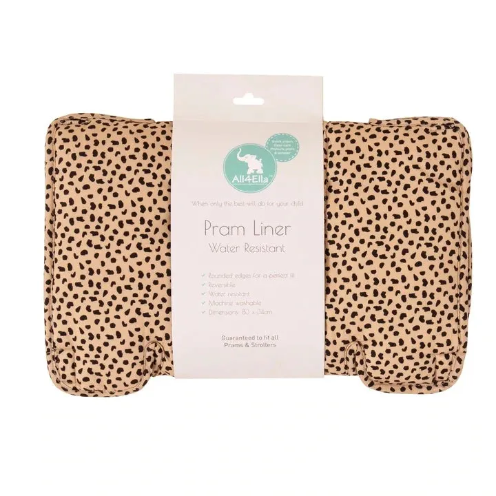 All4Ella - Pram Liner Cheetah