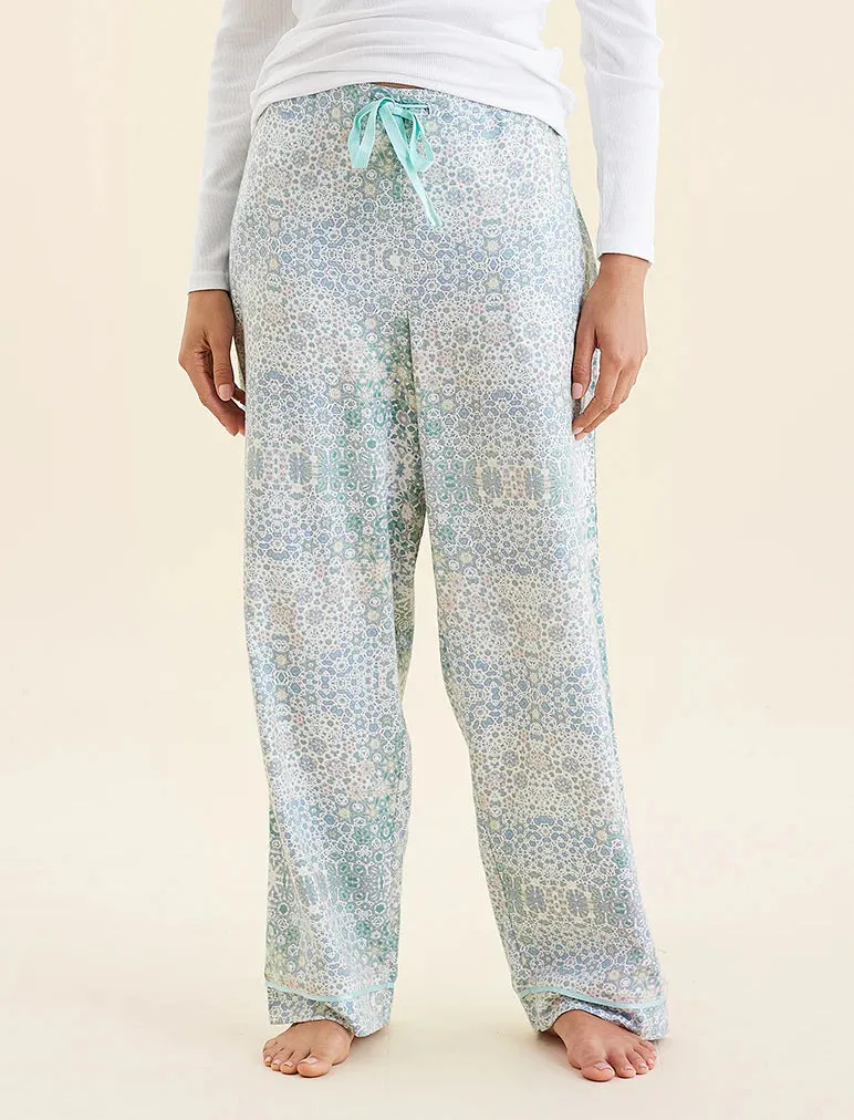 Amira Feather Soft Henley PJ Set Papinelle Pink/Teal