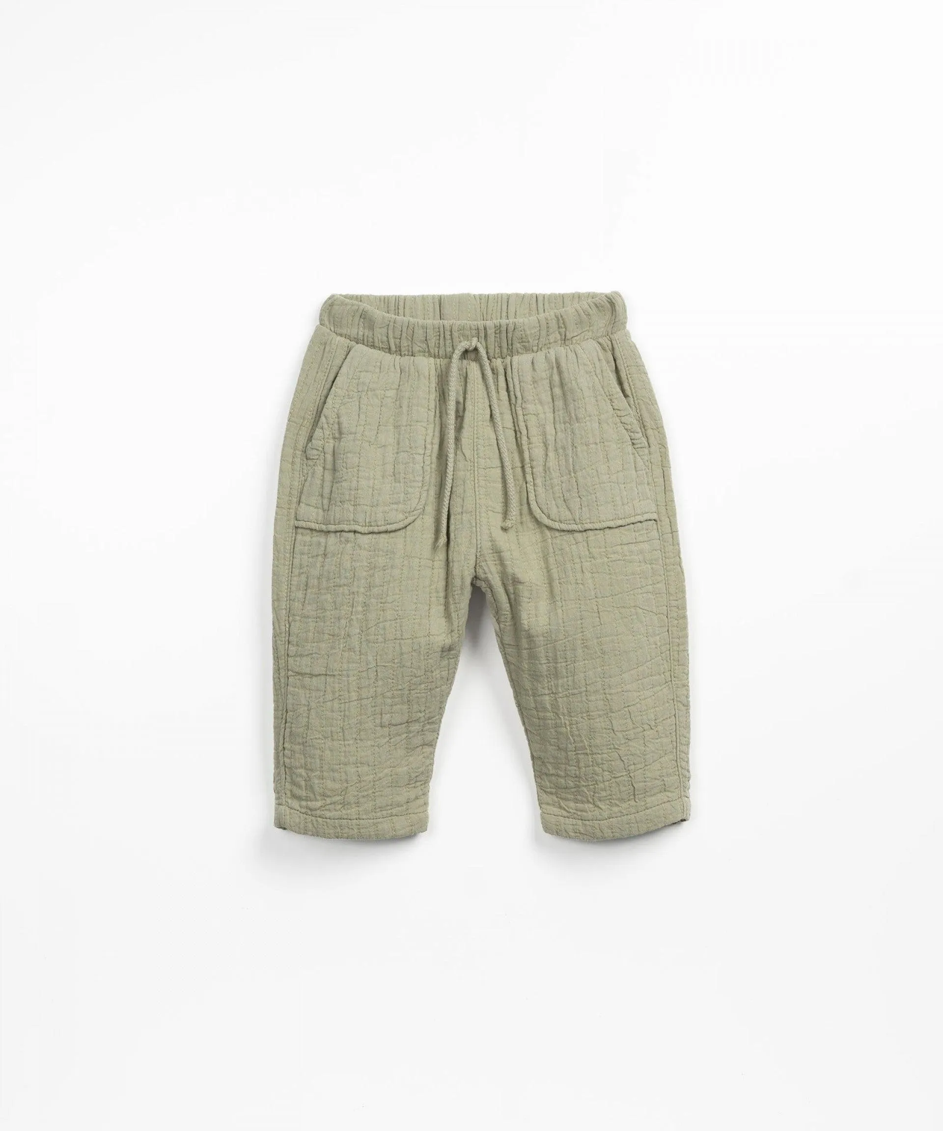 Baby Boy Bottoms | Woven Pants- Green | Play Up