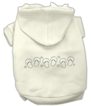 Beach Sandals Rhinestone Hoodies Cream XXL (18)