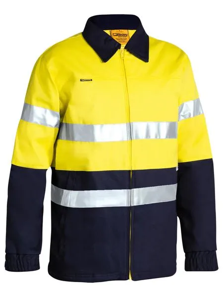 Bisley Taped Hi Vis Drill Jacket-(BK6710T)