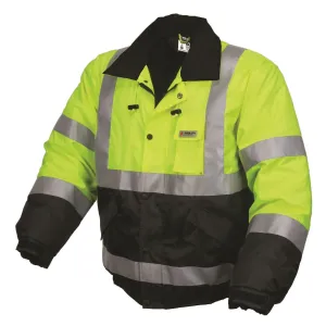 BMRCL3LX3 MCR insulated Polyester,Bomber Jacket, LIME