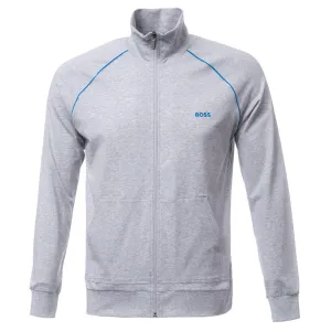 BOSS Mix & Match Zip Sweat Top in Light Grey