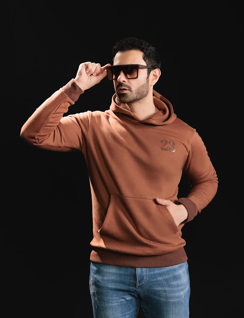 Brown Fleece Hoodie