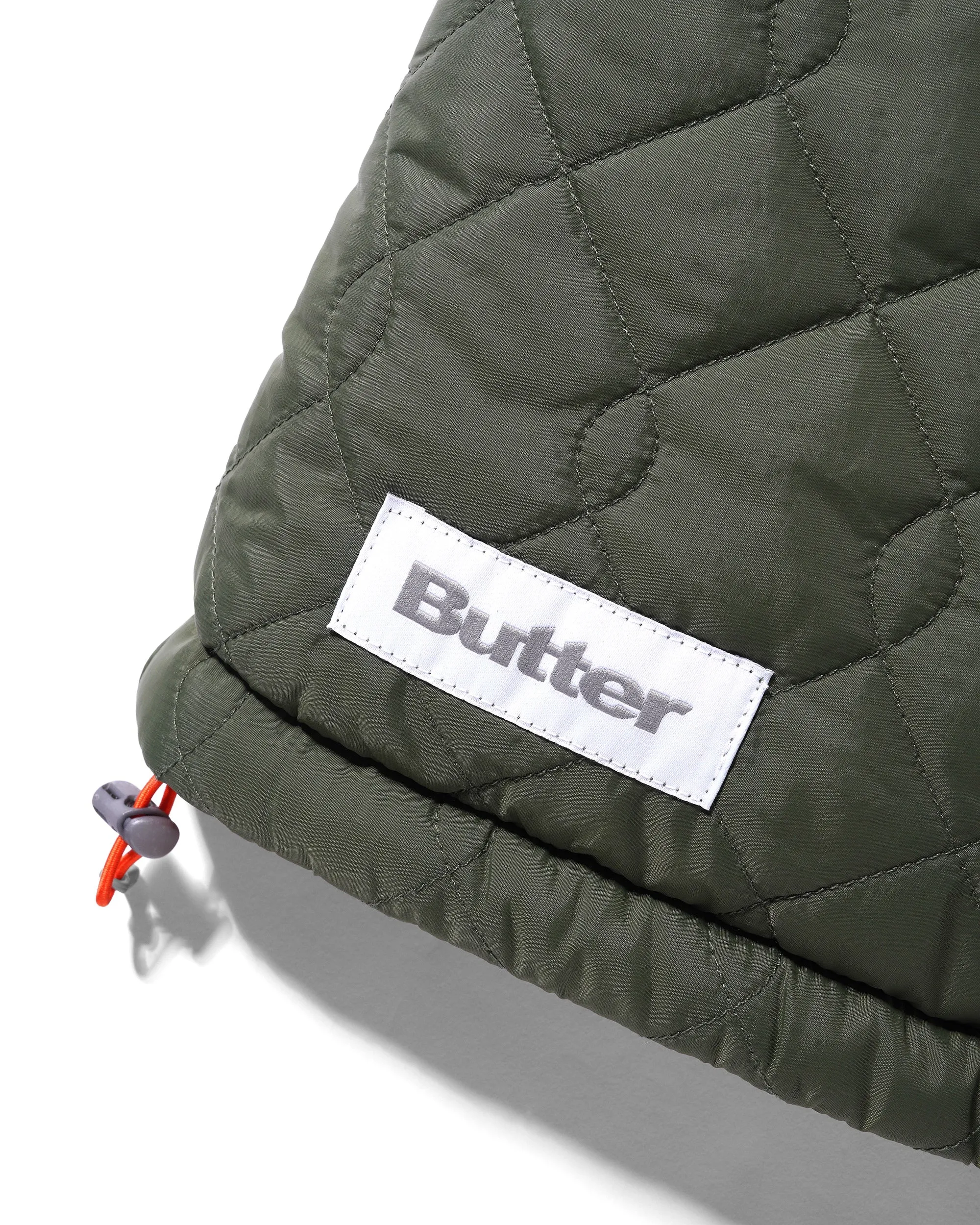 Butter Chainlink Reversible Puffer Vest Army/Orange