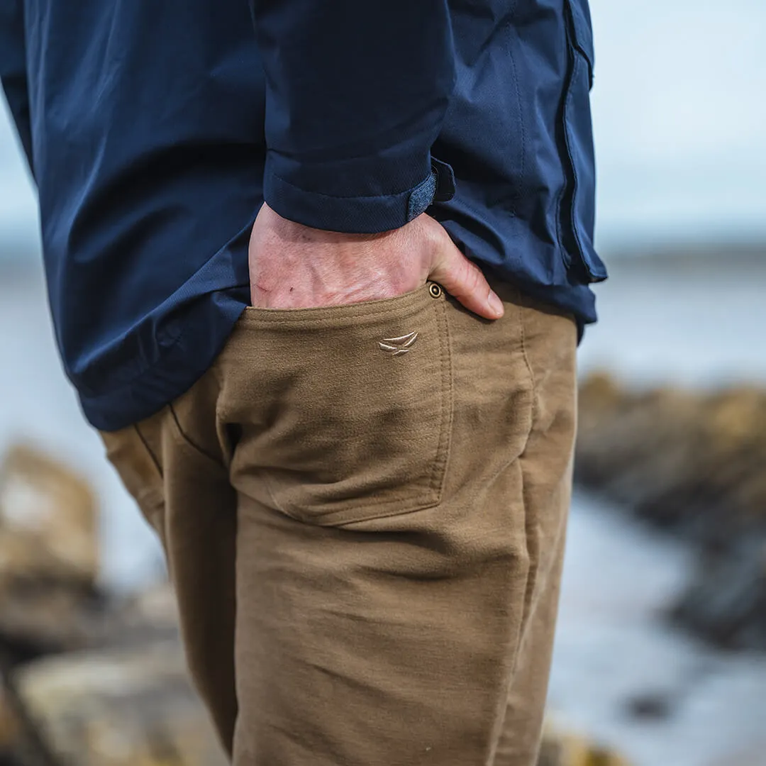 Carrick Stretch Technical Moleskin Jeans - Dried Moss by Hoggs of Fife