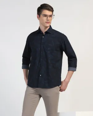 Casual Blue Printed Shirt - Nino