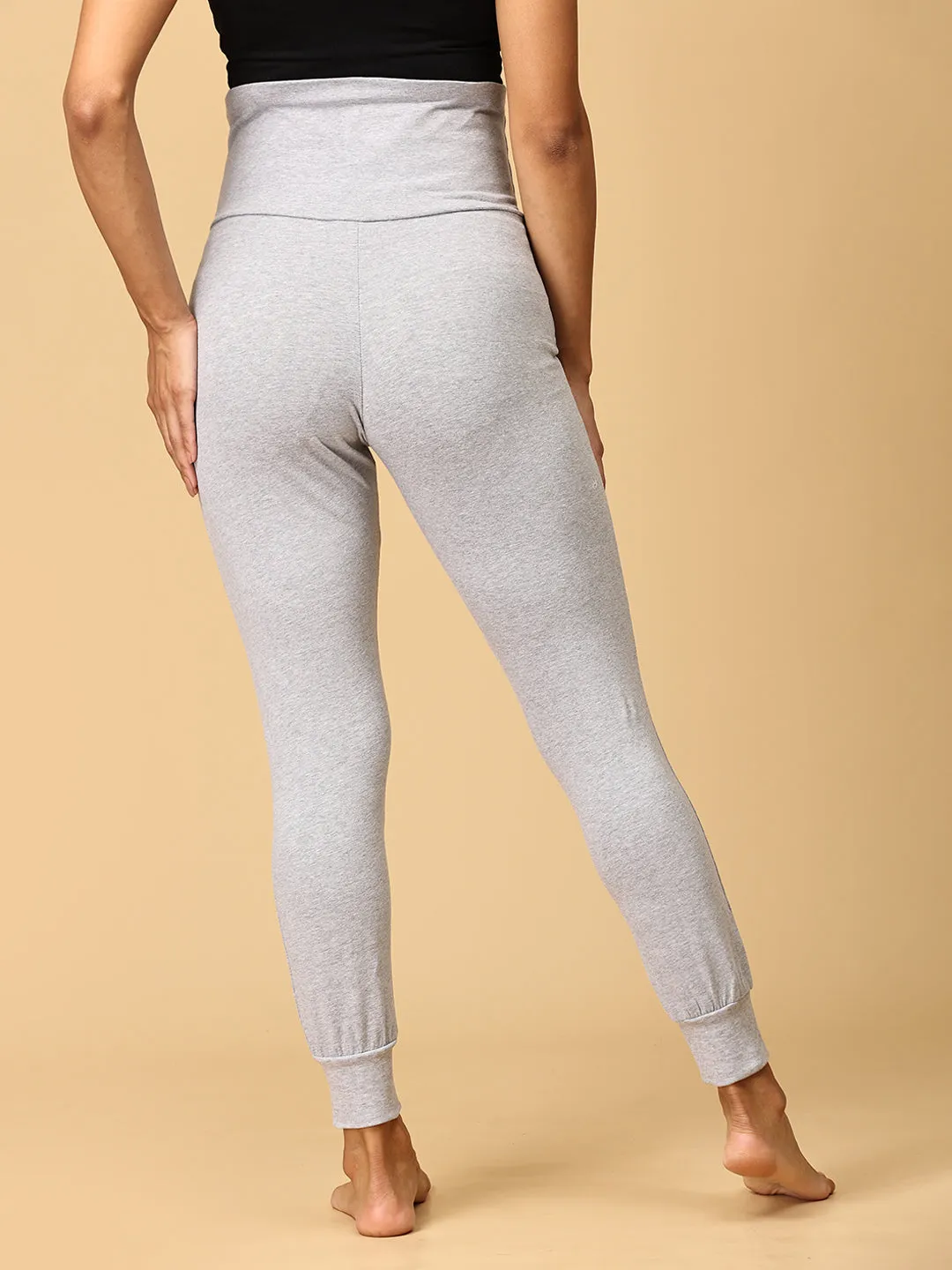 Comfy Maternity Joggers Light Grey