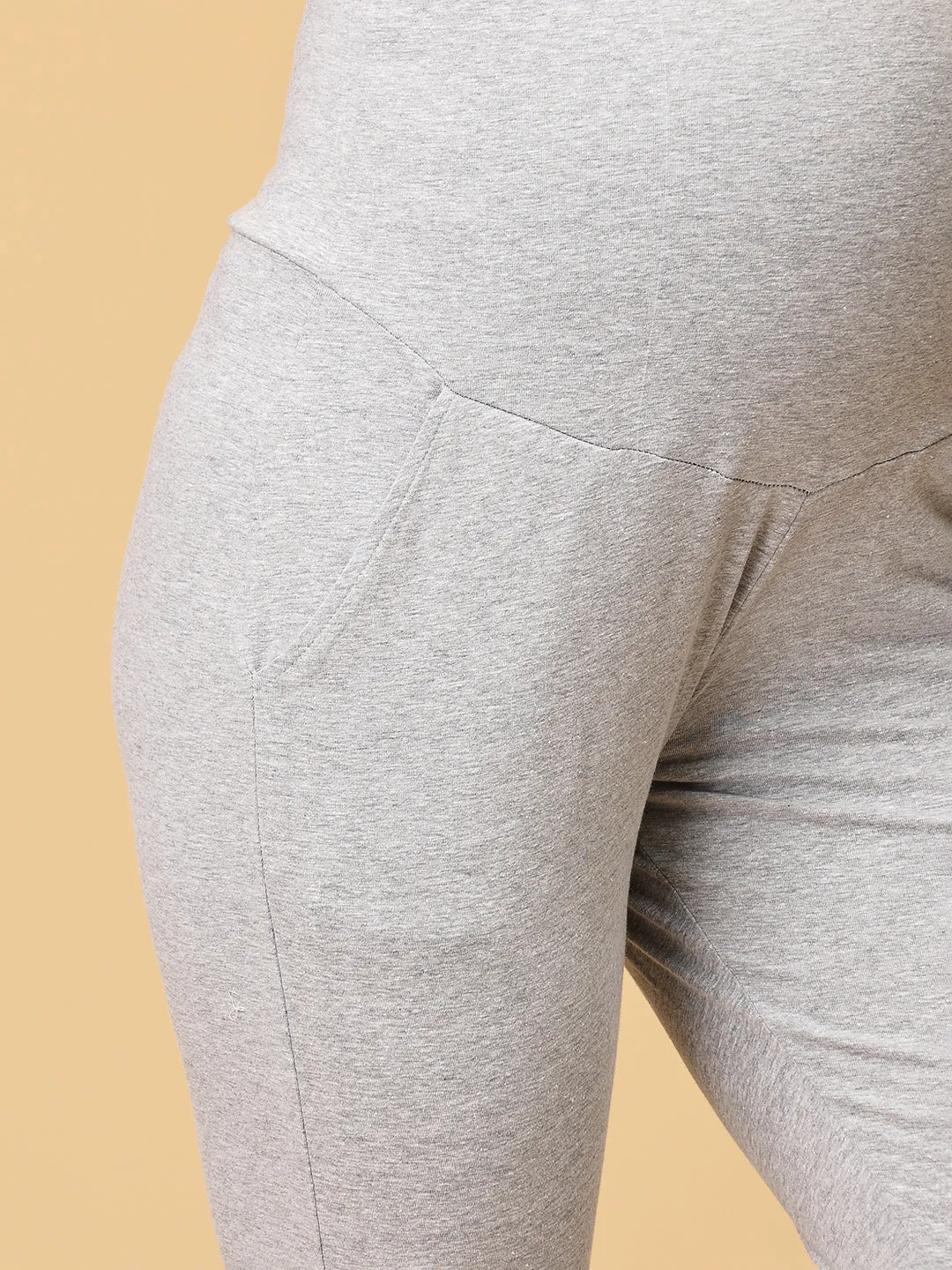 Comfy Maternity Joggers Light Grey