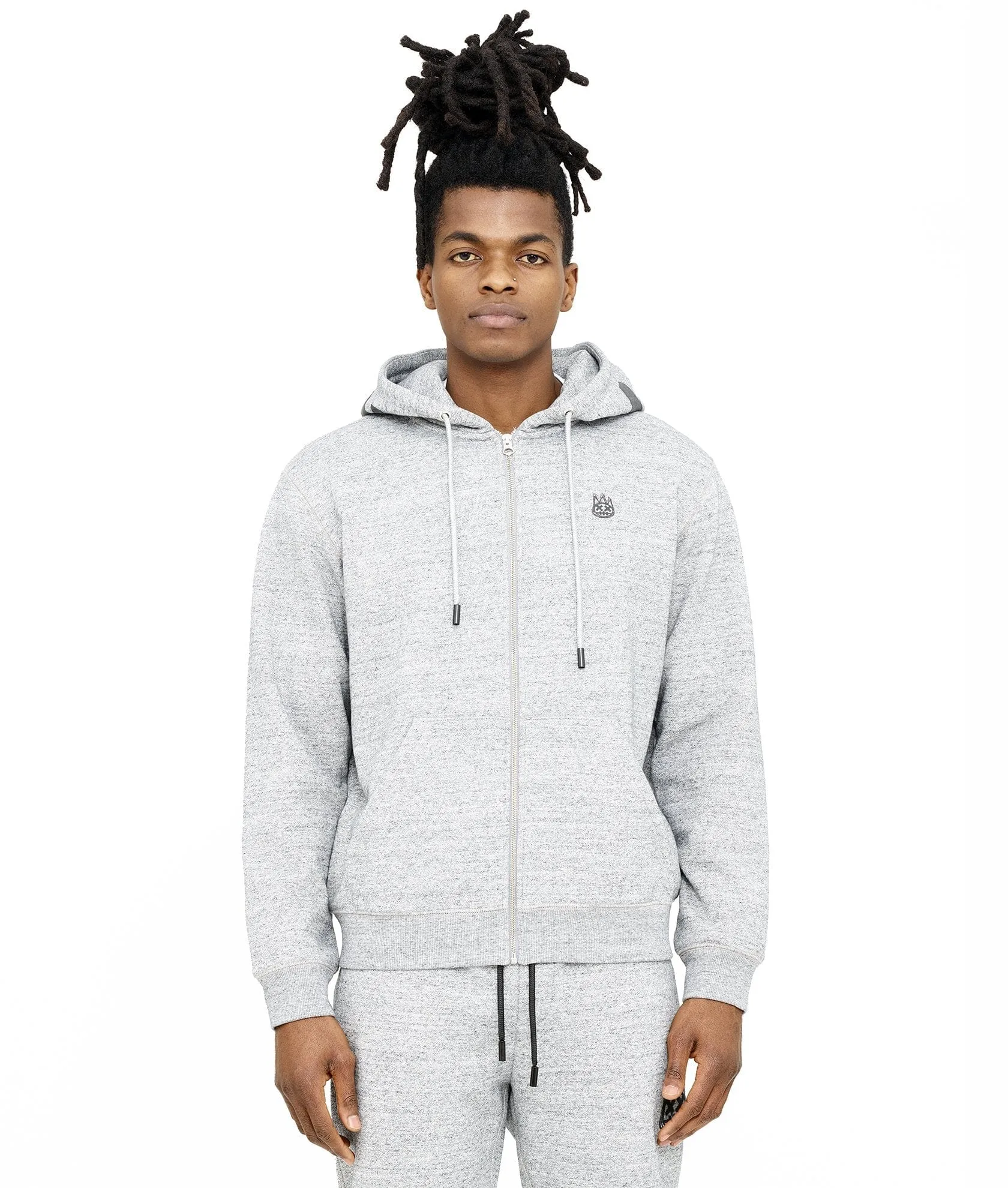 Cult Of Individuality - "Zip Hoody" (Heather Grey) - Cotton Full Zip