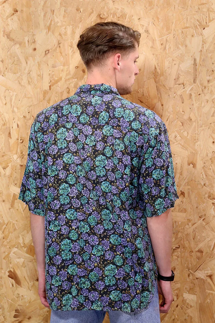 Forest Floral Short Sleeved Shirt