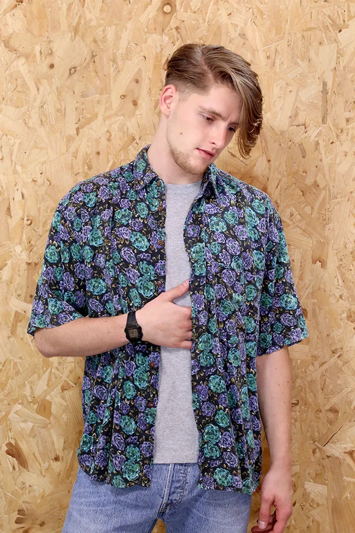 Forest Floral Short Sleeved Shirt