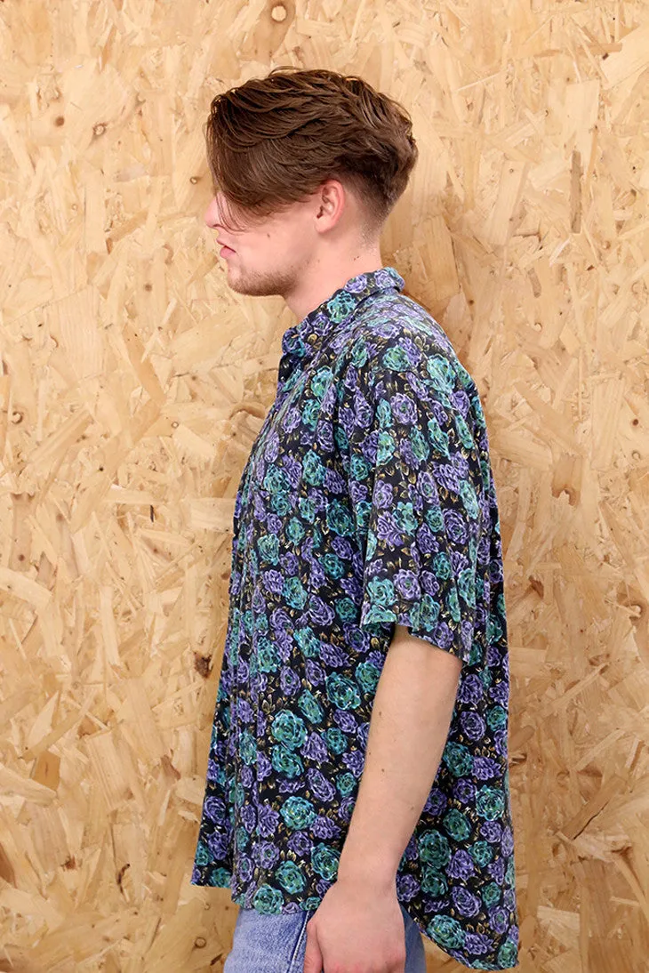 Forest Floral Short Sleeved Shirt