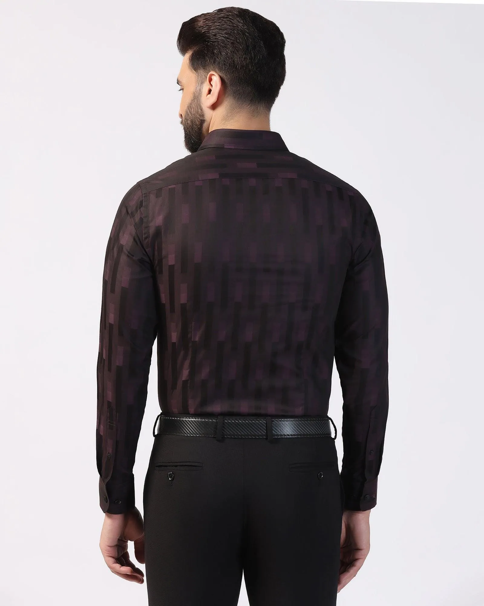 Formal Purple Printed Shirt - Jordan