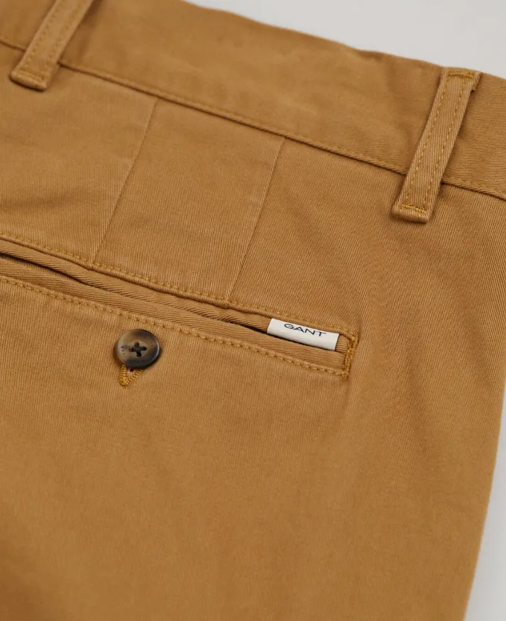 GANT - Regular Comfort Super Chinos, Mustard Beige