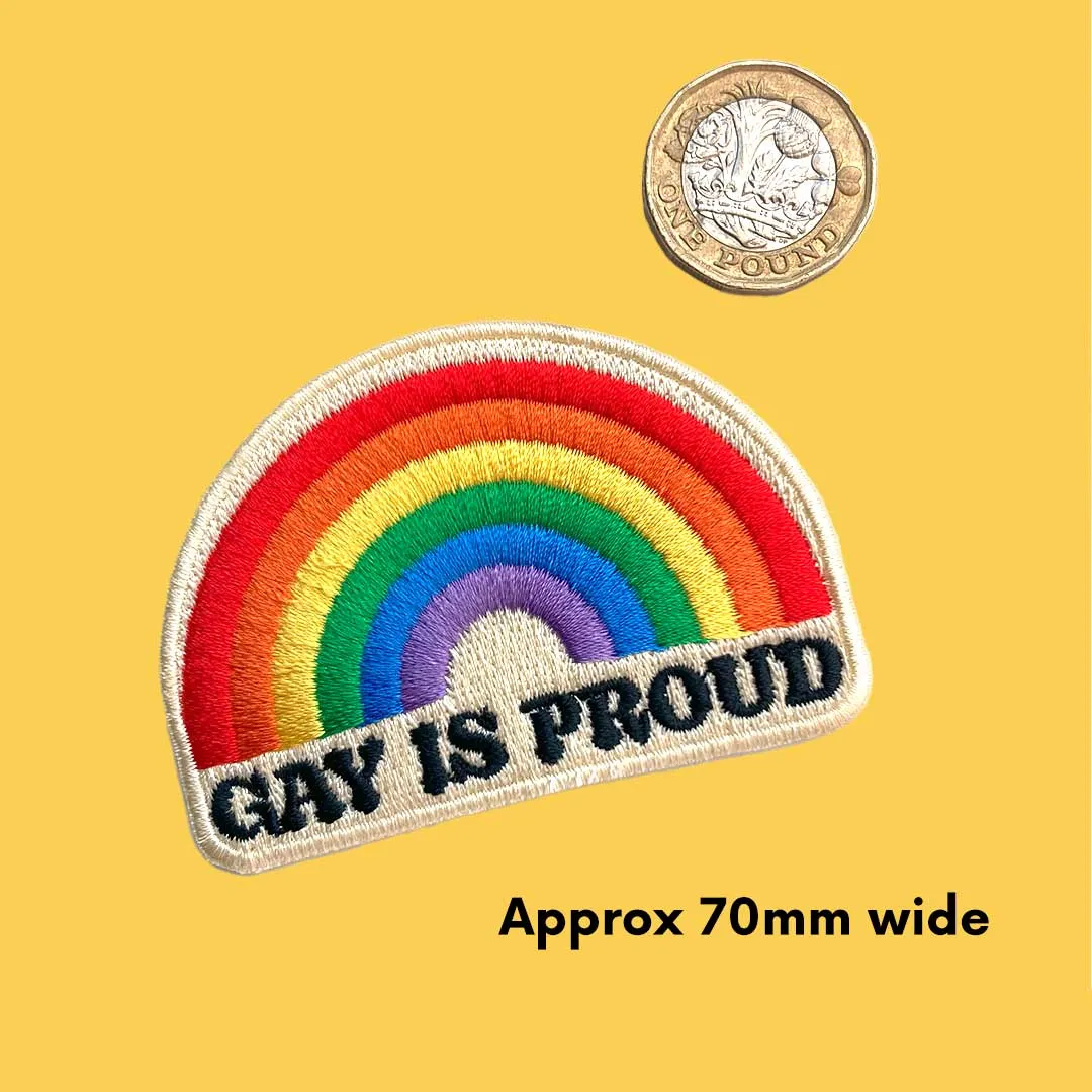 Gay Is Proud Iron On Patch