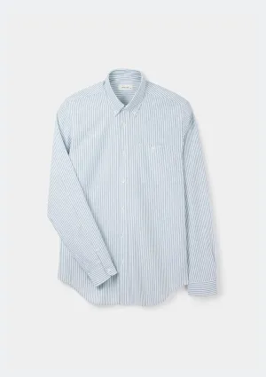 Green Stripe Oxford Button-Down Shirt