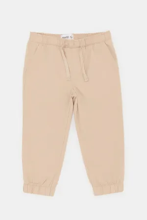 Infant Boys Beige Chino Jogger