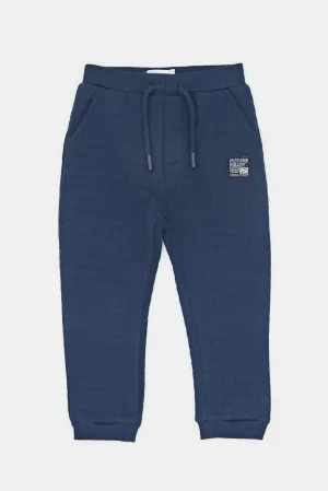 Infant Boys Navy Ottoman Joggers