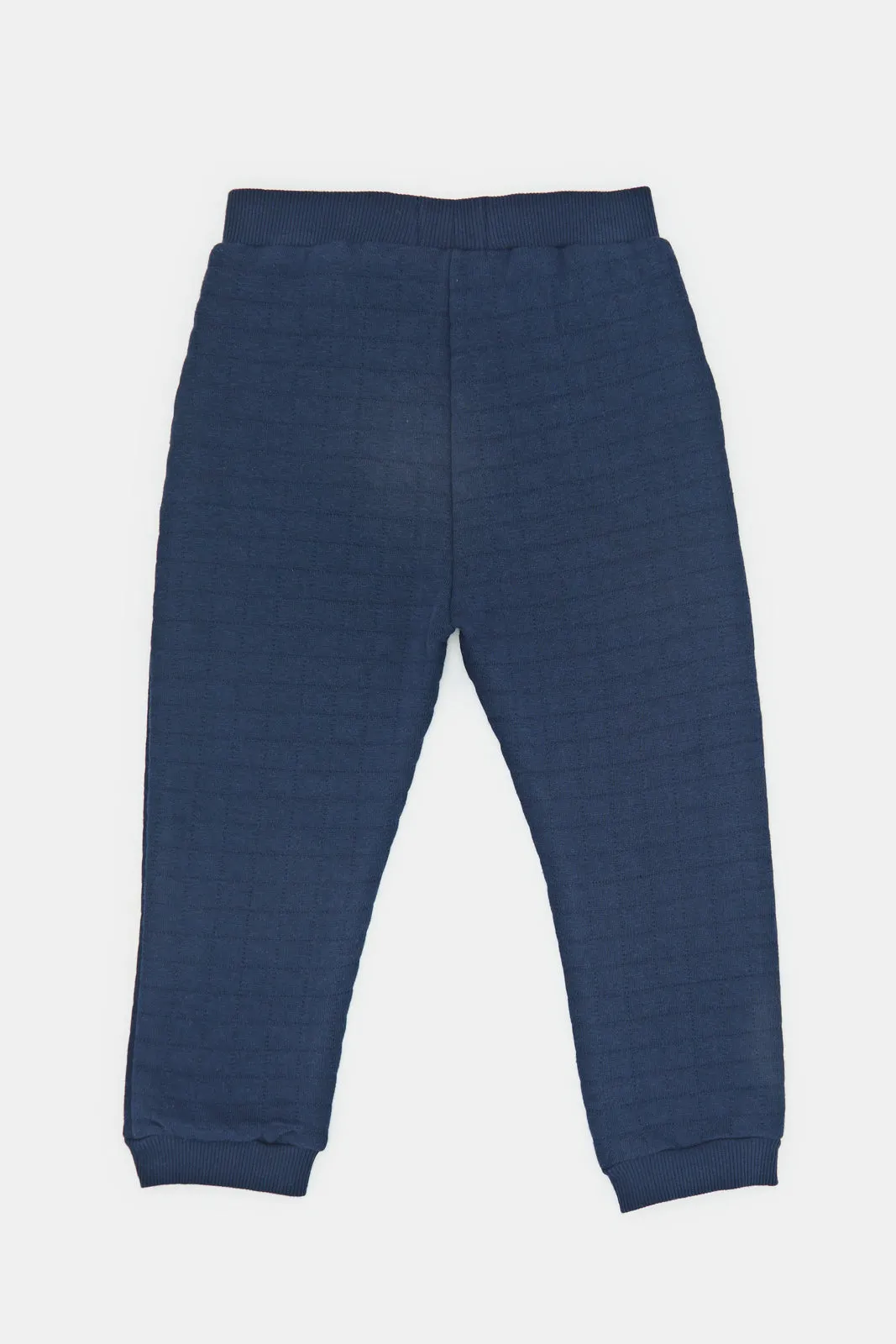 Infant Boys Navy Ottoman Joggers