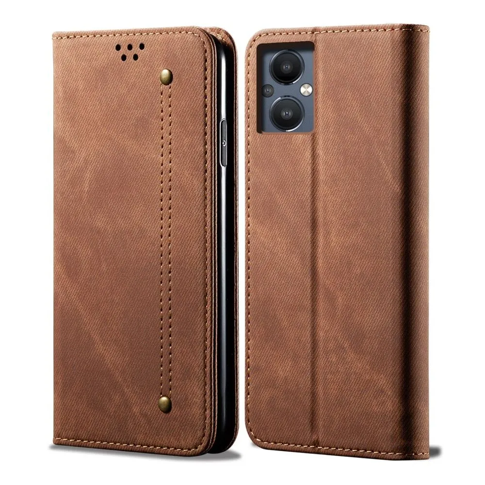 Jeans OnePlus Nord N20 5G Flip case - Coffee