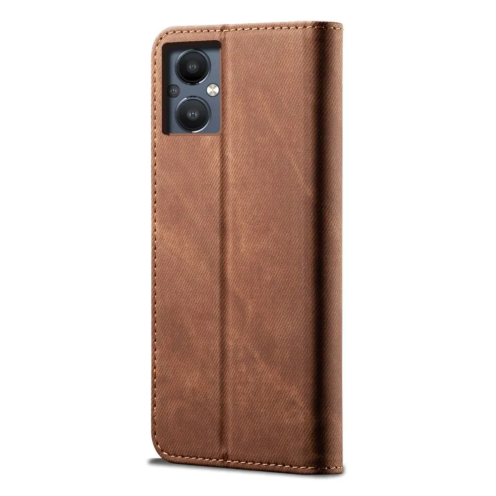 Jeans OnePlus Nord N20 5G Flip case - Coffee