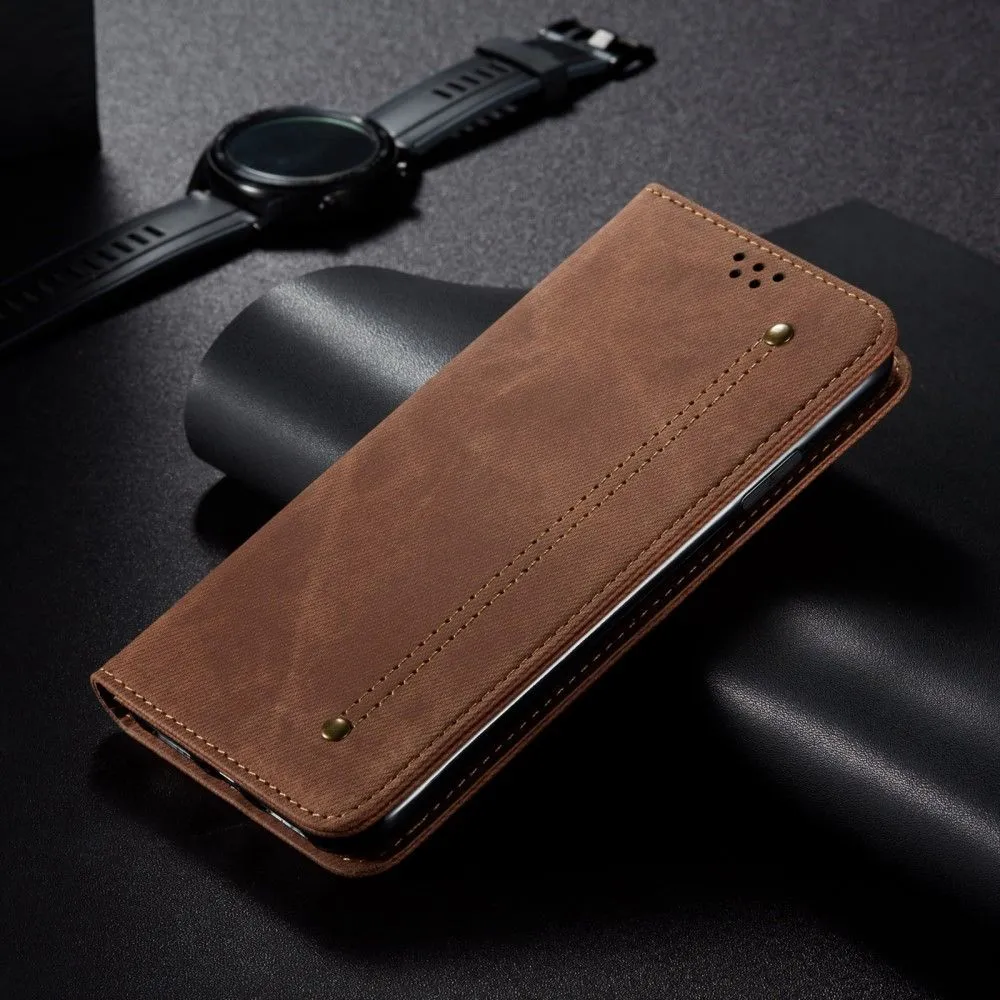 Jeans Xiaomi 12X / 12 Flip case - Brown