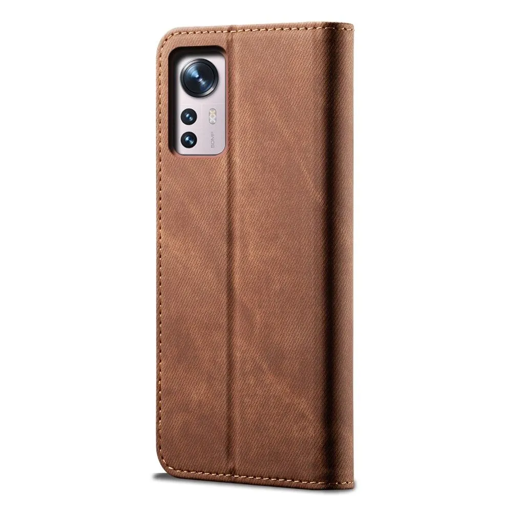 Jeans Xiaomi 12X / 12 Flip case - Brown