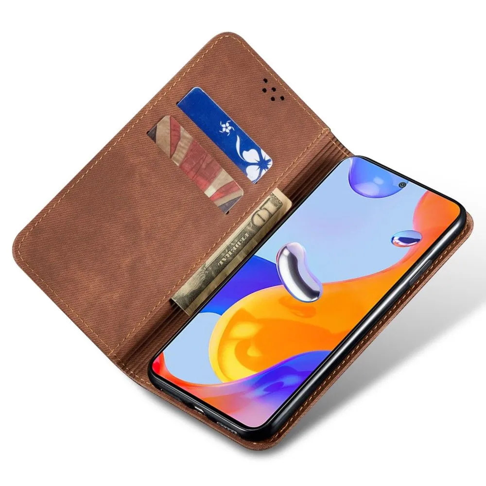 Jeans Xiaomi 12X / 12 Flip case - Brown