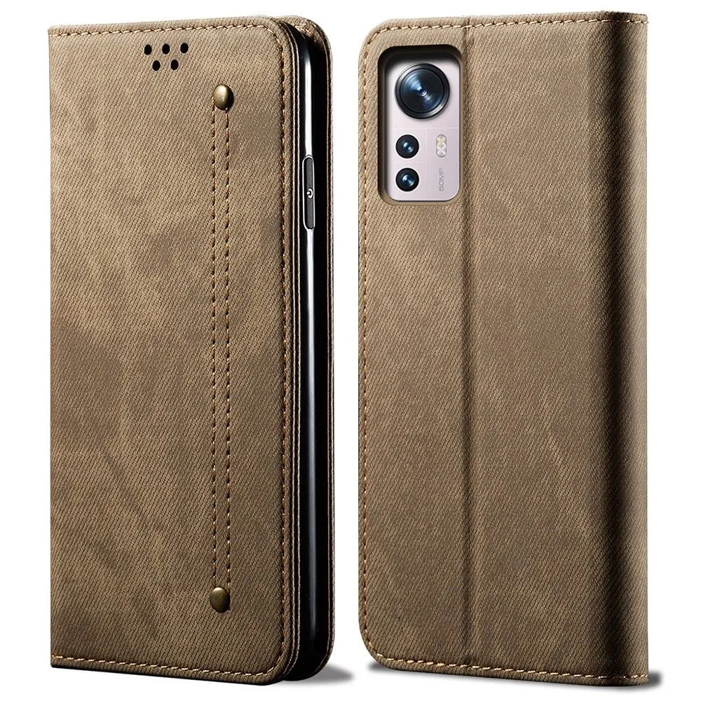 Jeans Xiaomi 12X / 12 Flip case - Khaki