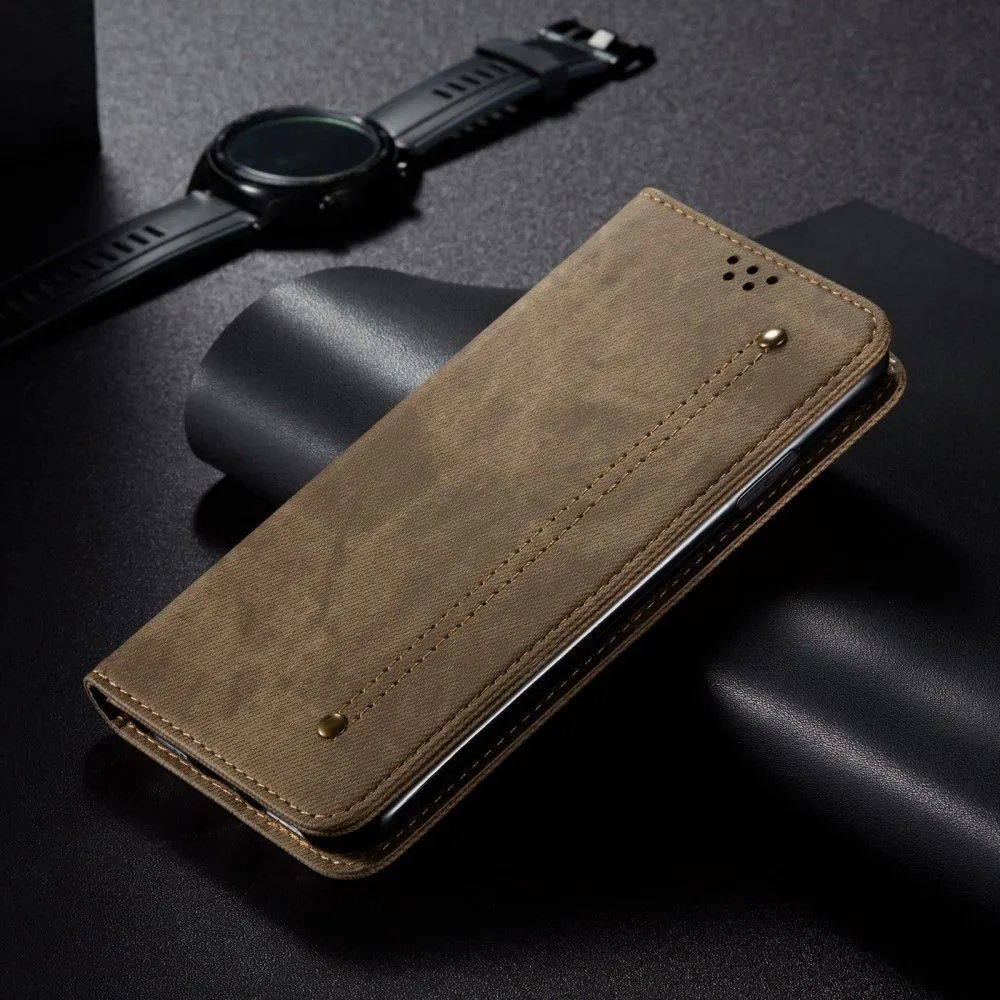 Jeans Xiaomi 12X / 12 Flip case - Khaki