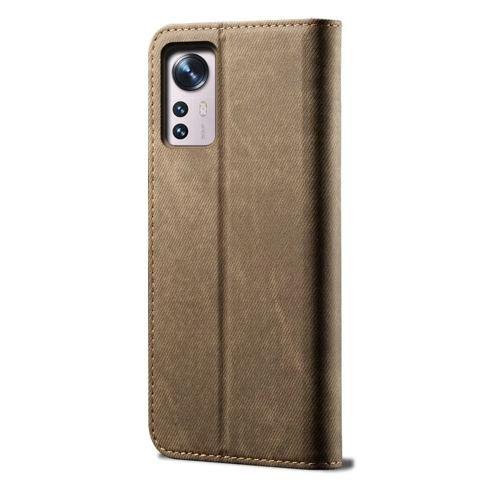 Jeans Xiaomi 12X / 12 Flip case - Khaki