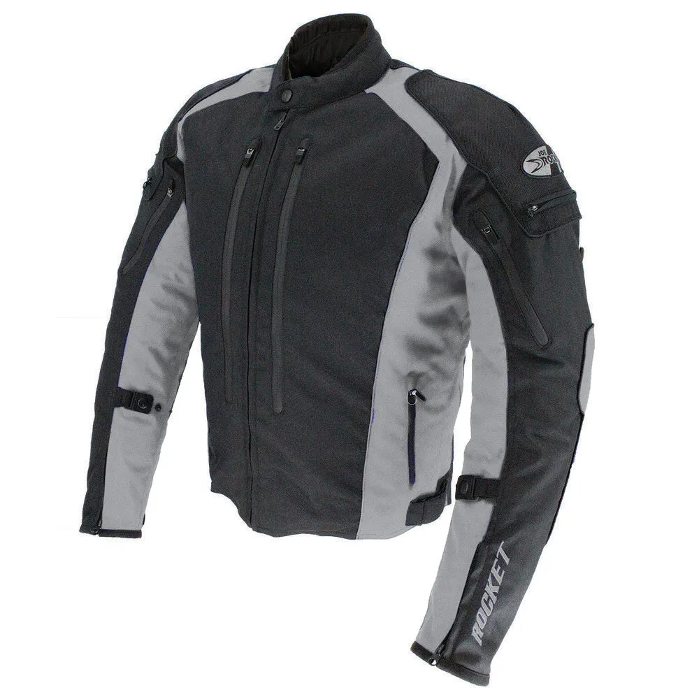 Joe Rocket Turbulent Mens Textile Jacket Black/Grey