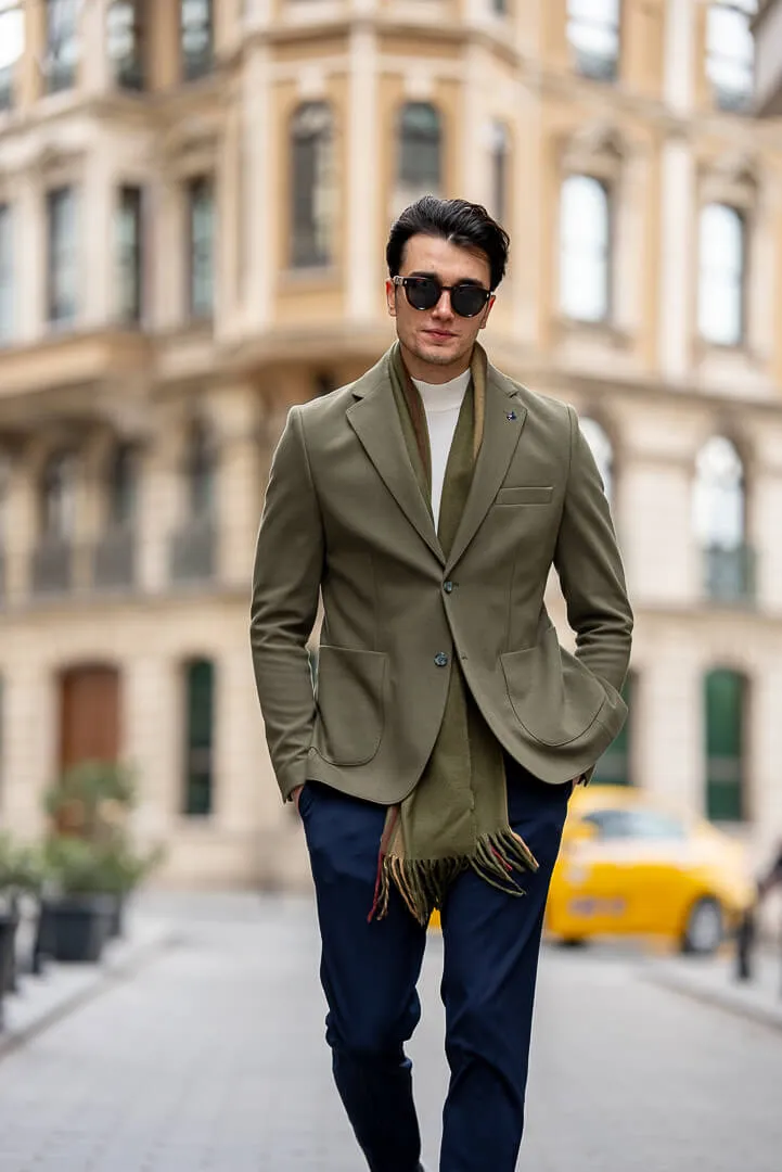 Khaki Tailored Men's Jacket