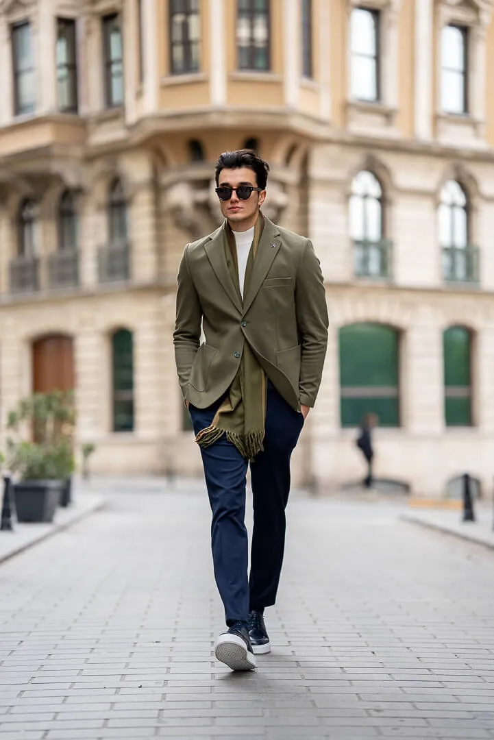 Khaki Tailored Men's Jacket