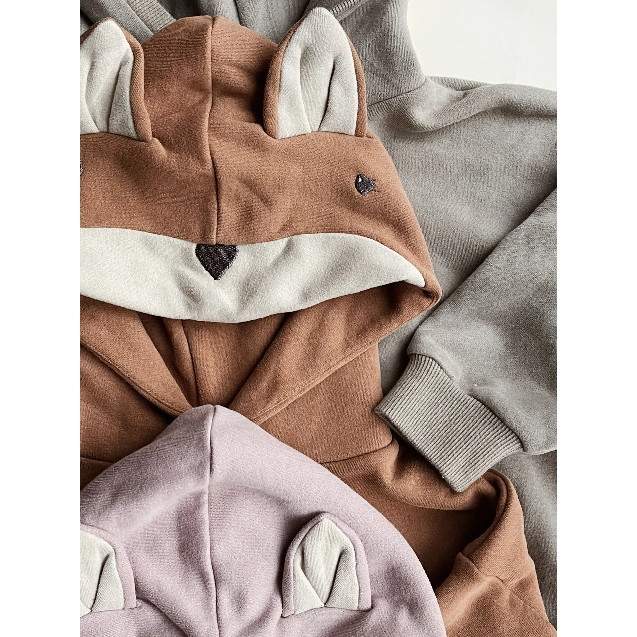 Konges Sløjd Lou Animal Hoodie Toasted Coconut