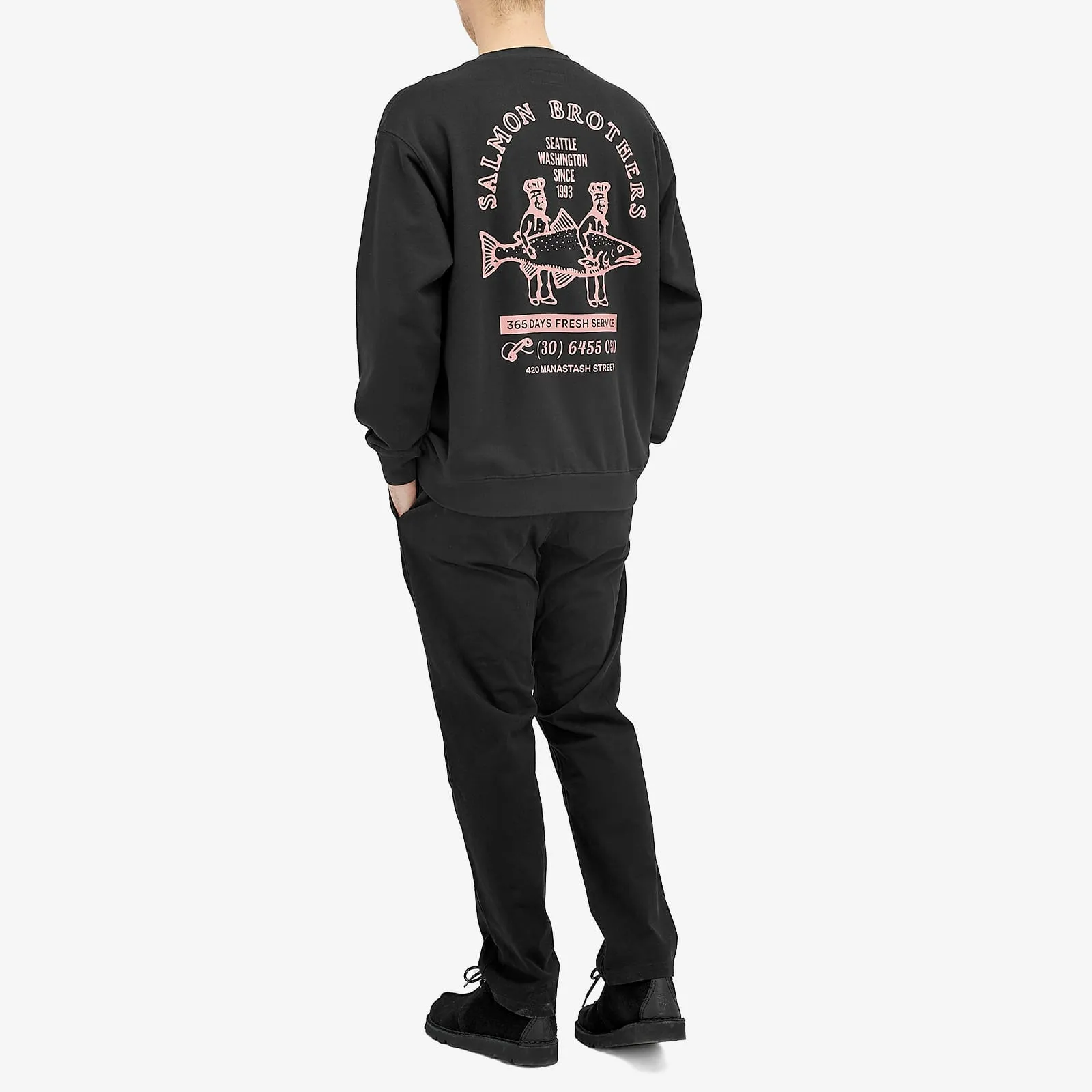 Manastash Salmon Brothers Sweatshirt, black