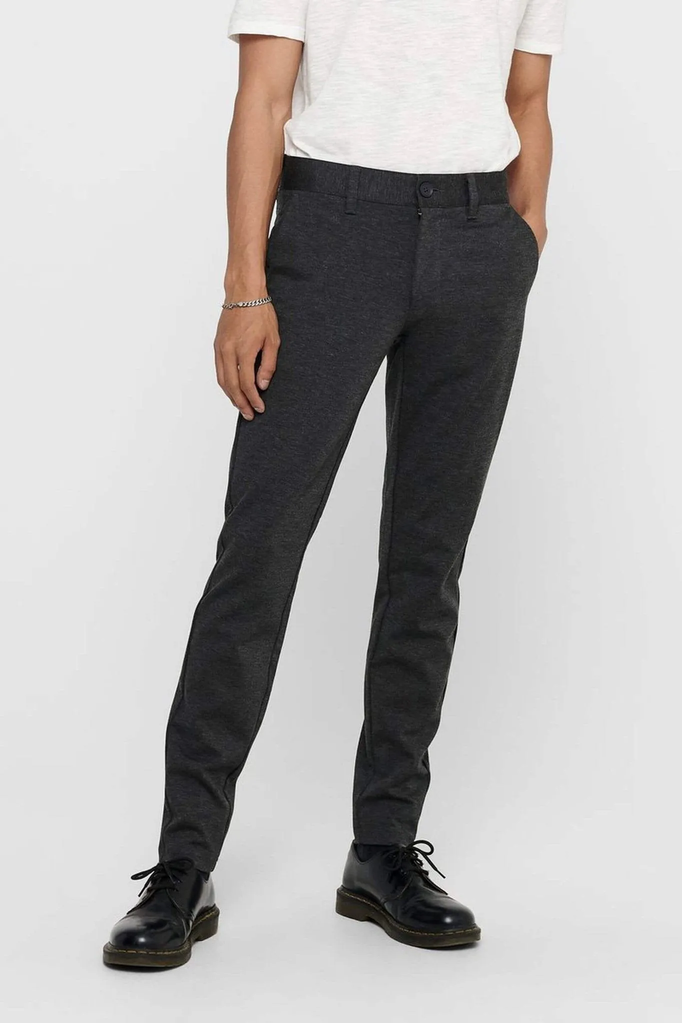 Mark Trousers - Dark Grey (stretch trousers)