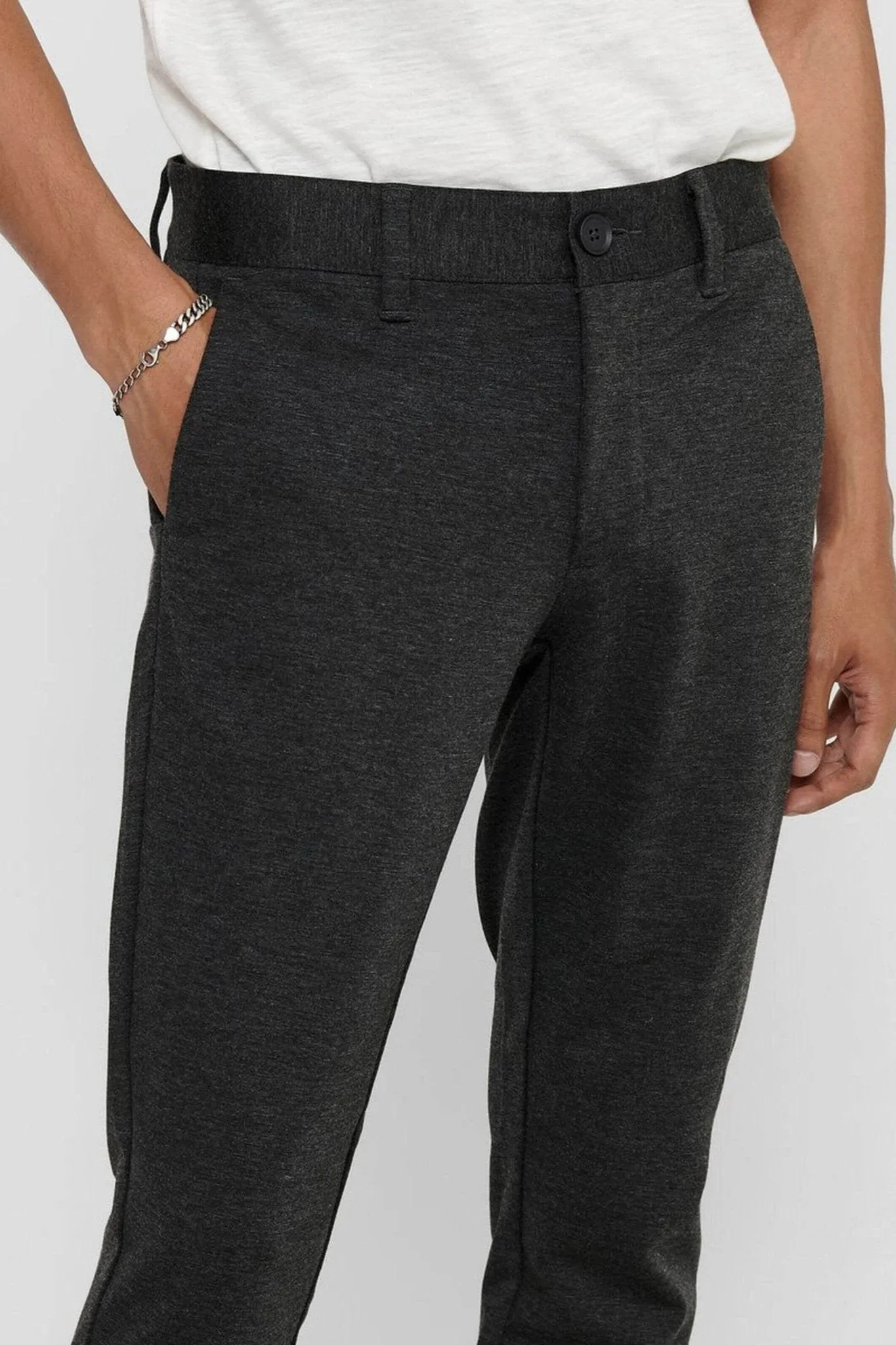 Mark Trousers - Dark Grey (stretch trousers)