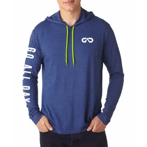 Men's "COSMIC" Lightweight Hoodie Tee (Royal Blue)