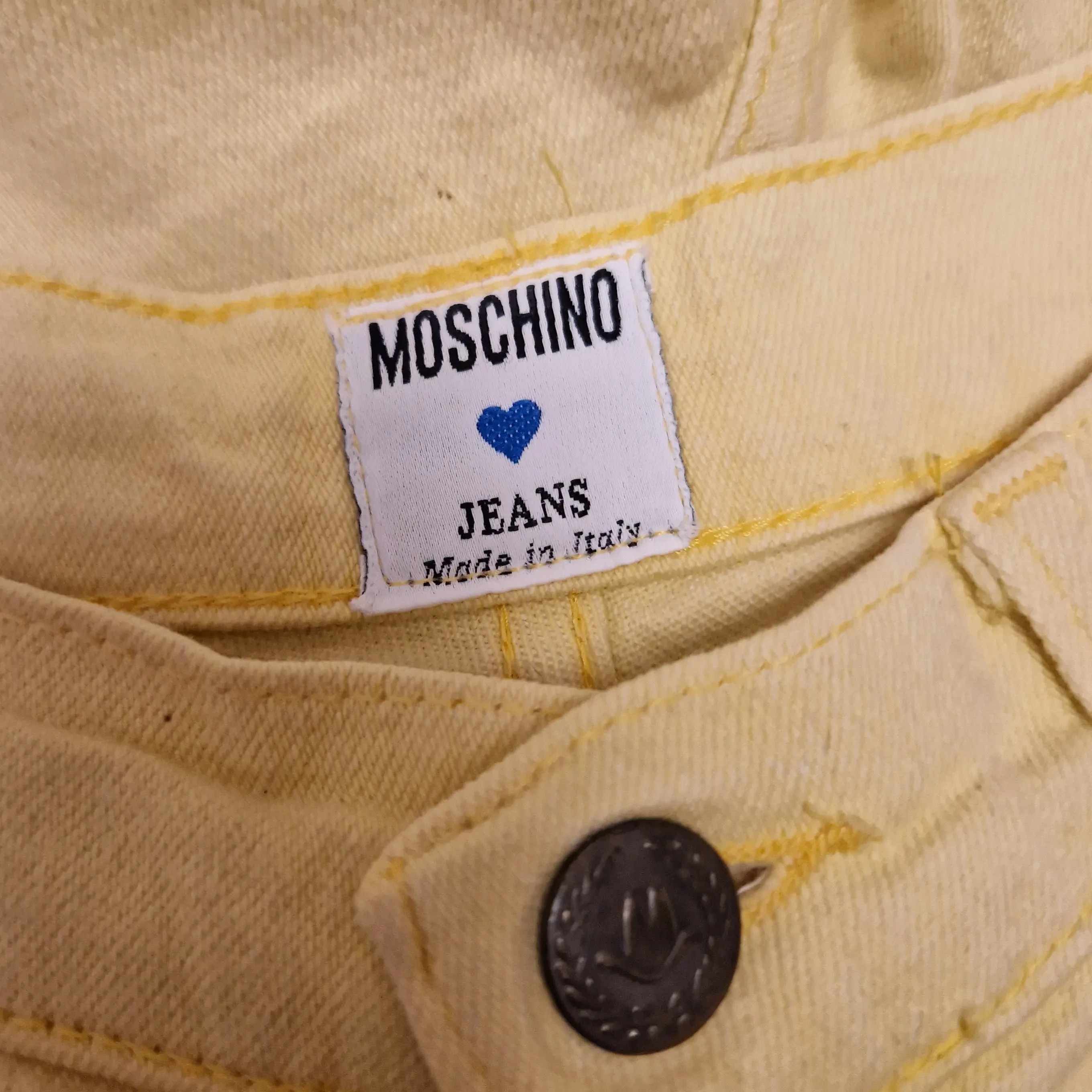 Moschino | Jeans vintage gialli