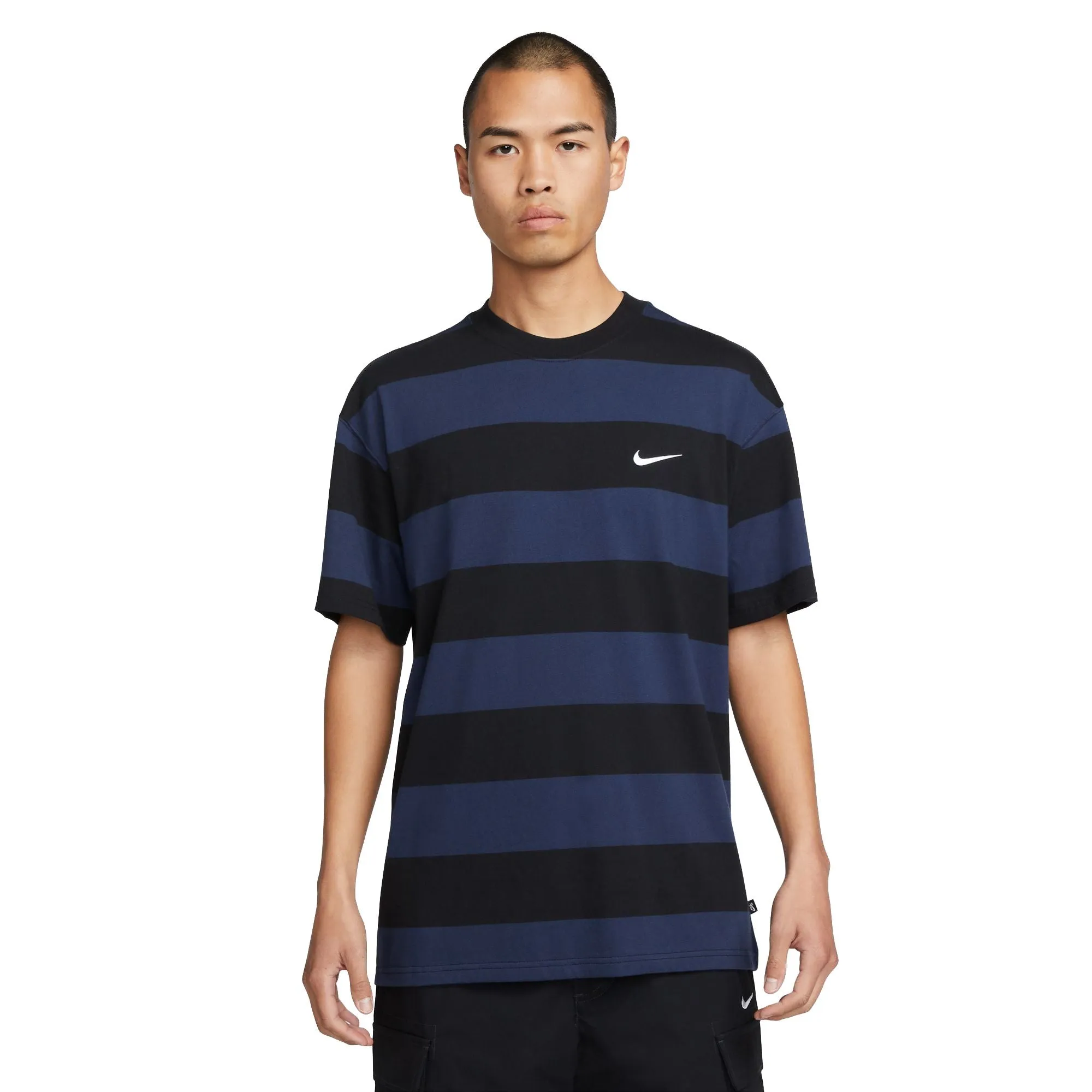 Nike SB Stripe Tee Midnight Navy/Black/White