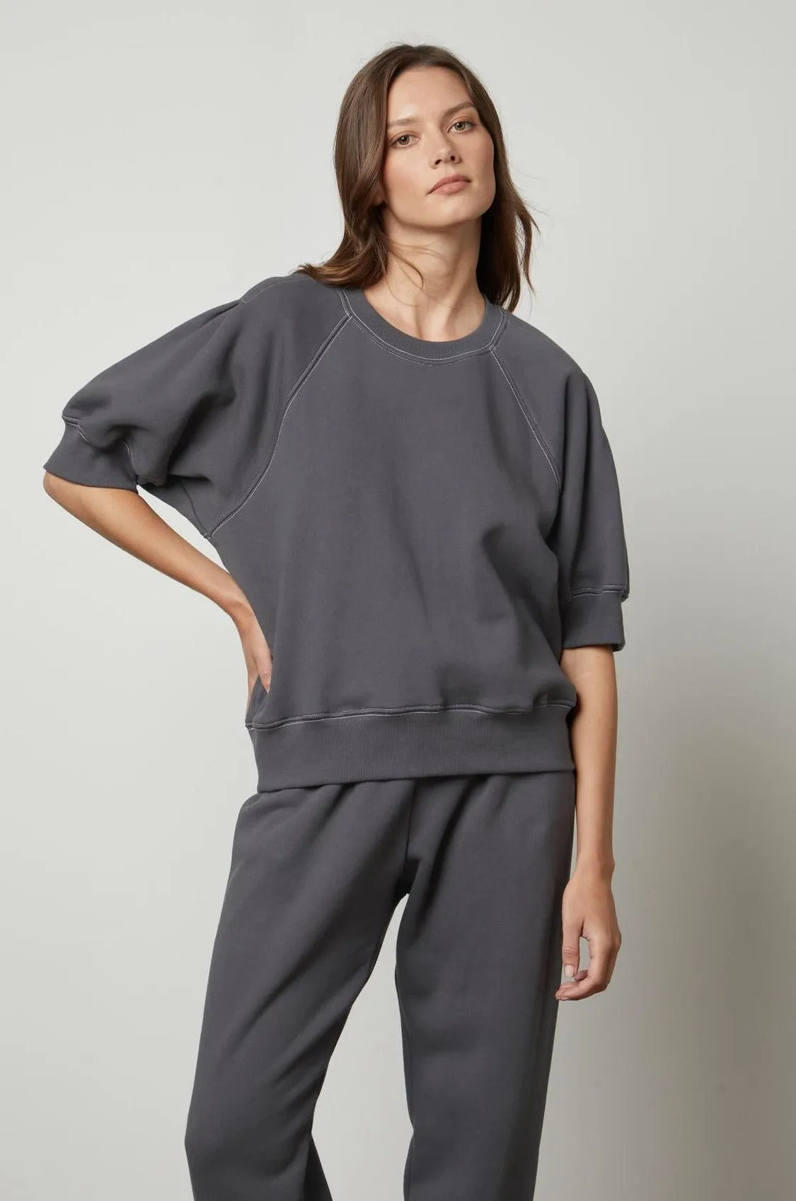 OLIA PUFF SLEEVE SWEATSHIRT