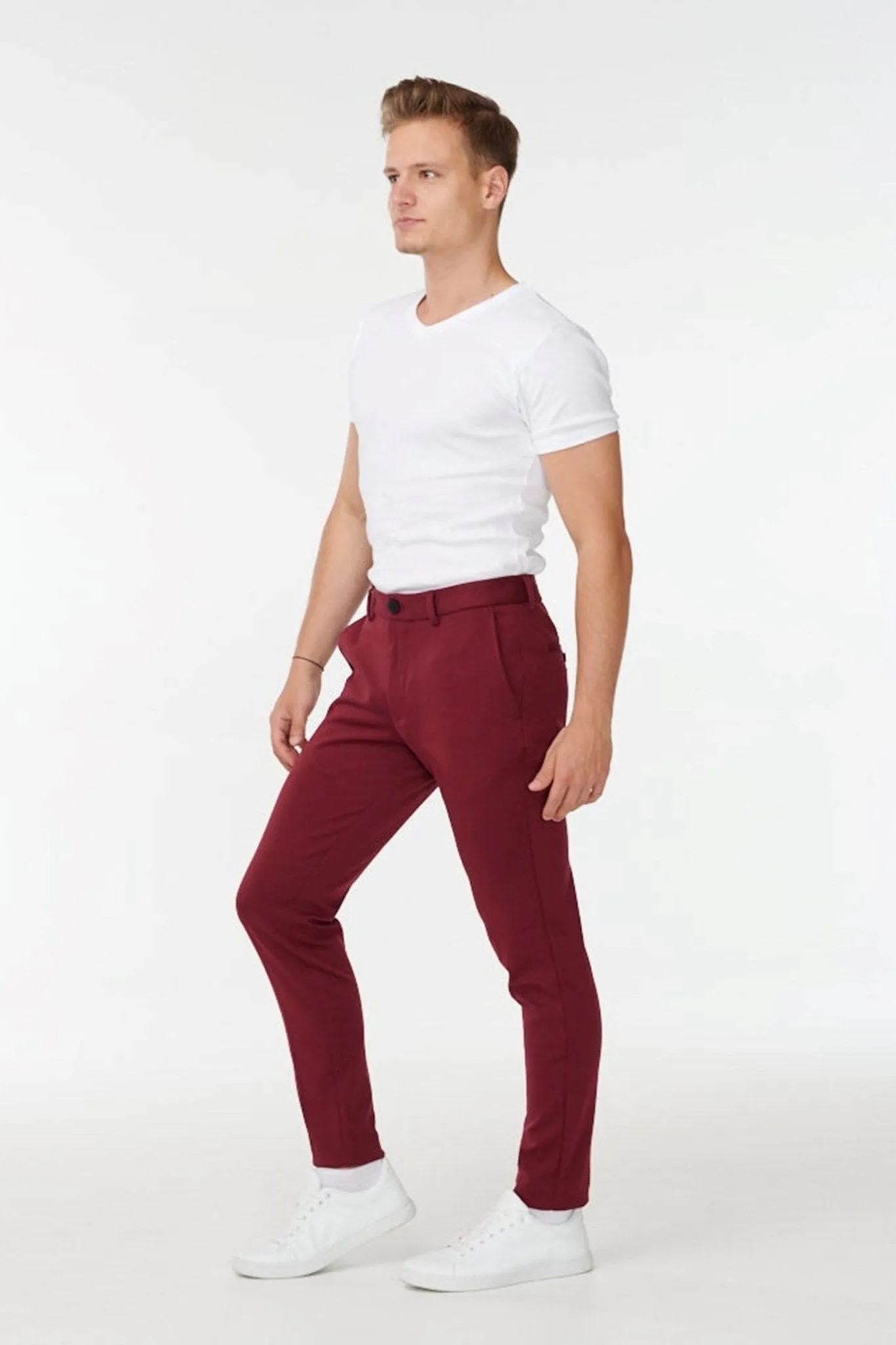 Performance Trousers - Dark Red