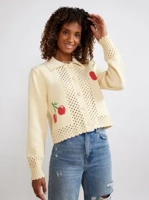 Polly Cherry Knit Cardigan