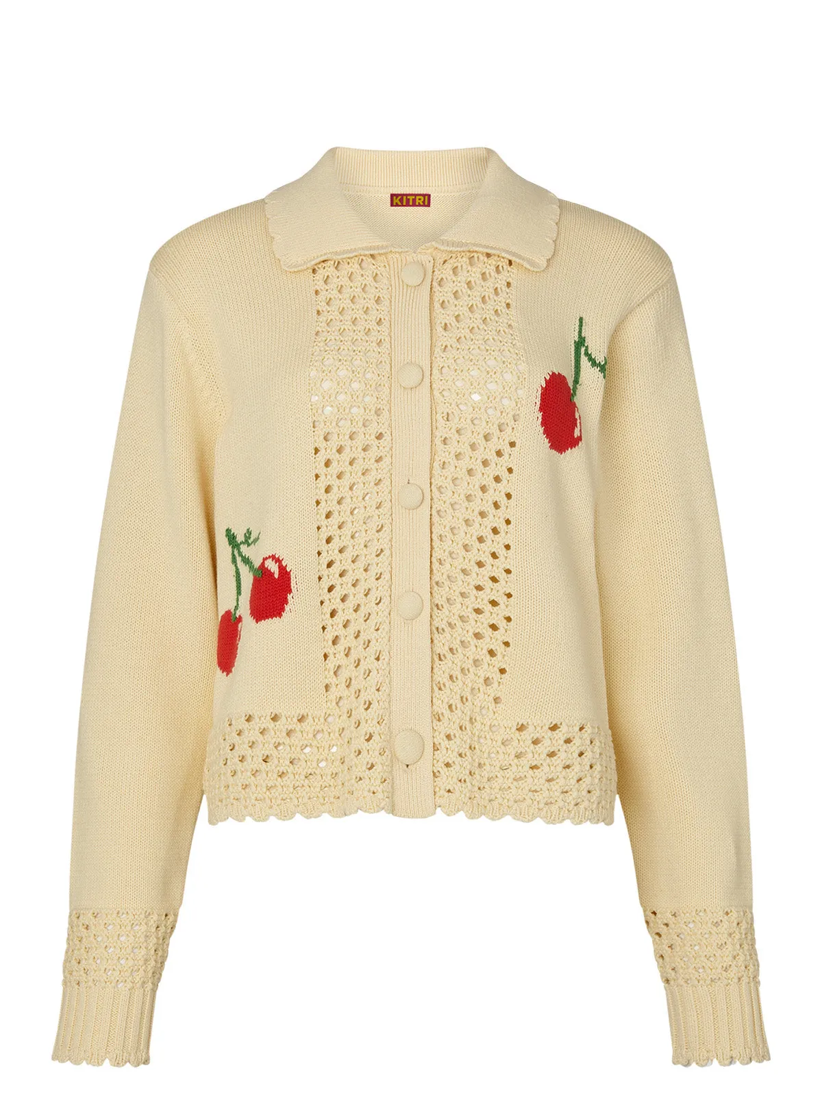 Polly Cherry Knit Cardigan