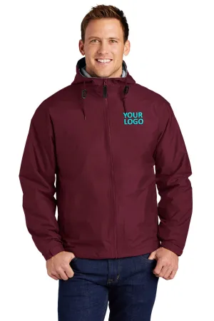 Port Authority Customized Team Jackets, Maroon/Light Oxford